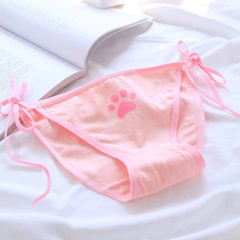 Cat Paw String Panties for Trans Women detail image 3