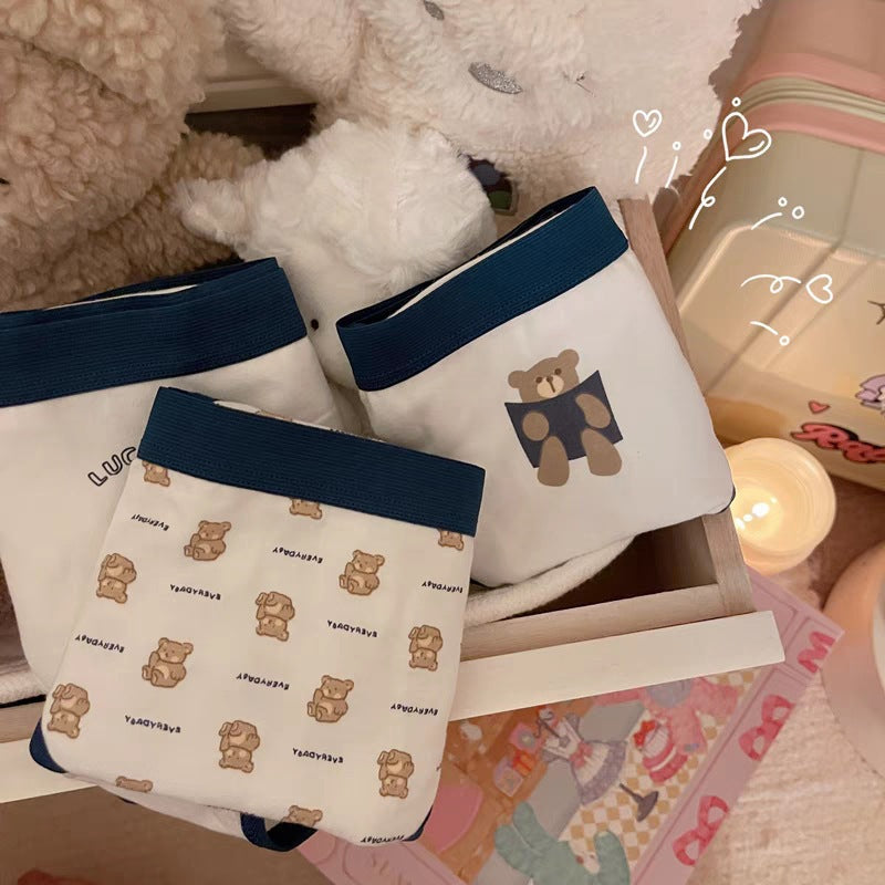 Cotton Bear Print Panties for Trans Women detail image 3