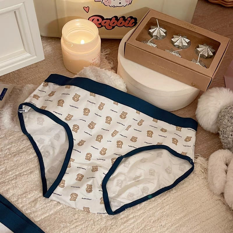 Cotton Bear Print Panties for Trans Women detail image 6