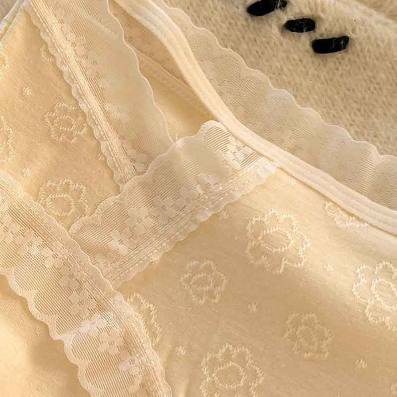 Cotton Flower Print Panties for Trans Women detail image 8