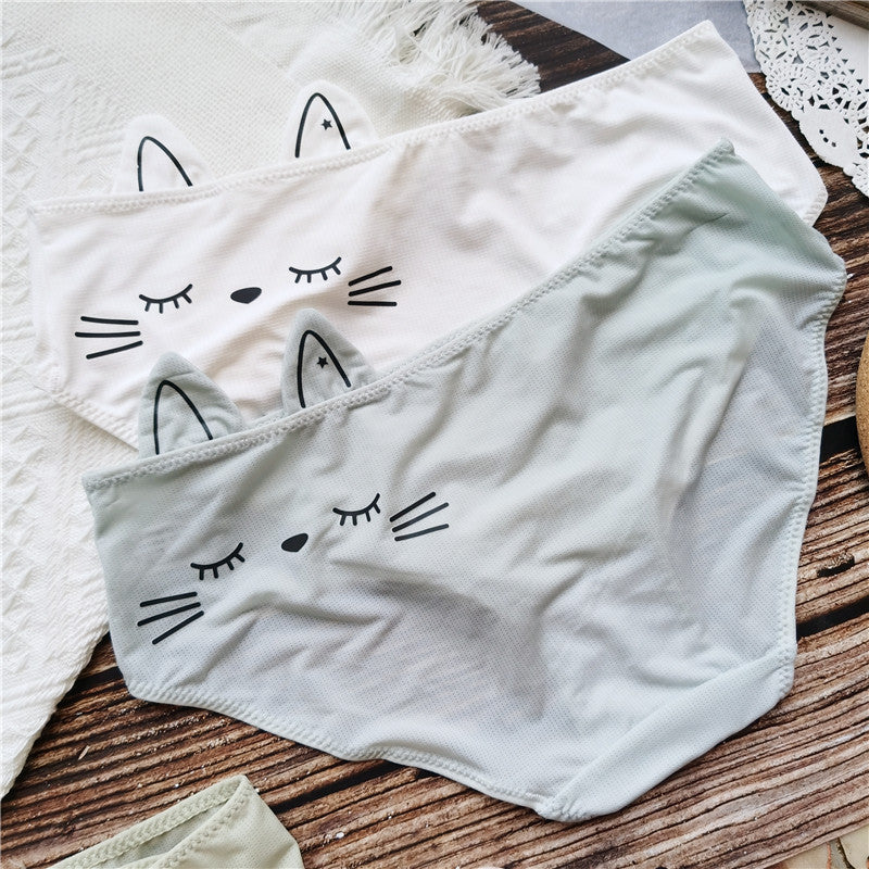 Cute Cat Panties with Ears for Trans Women detail image 2