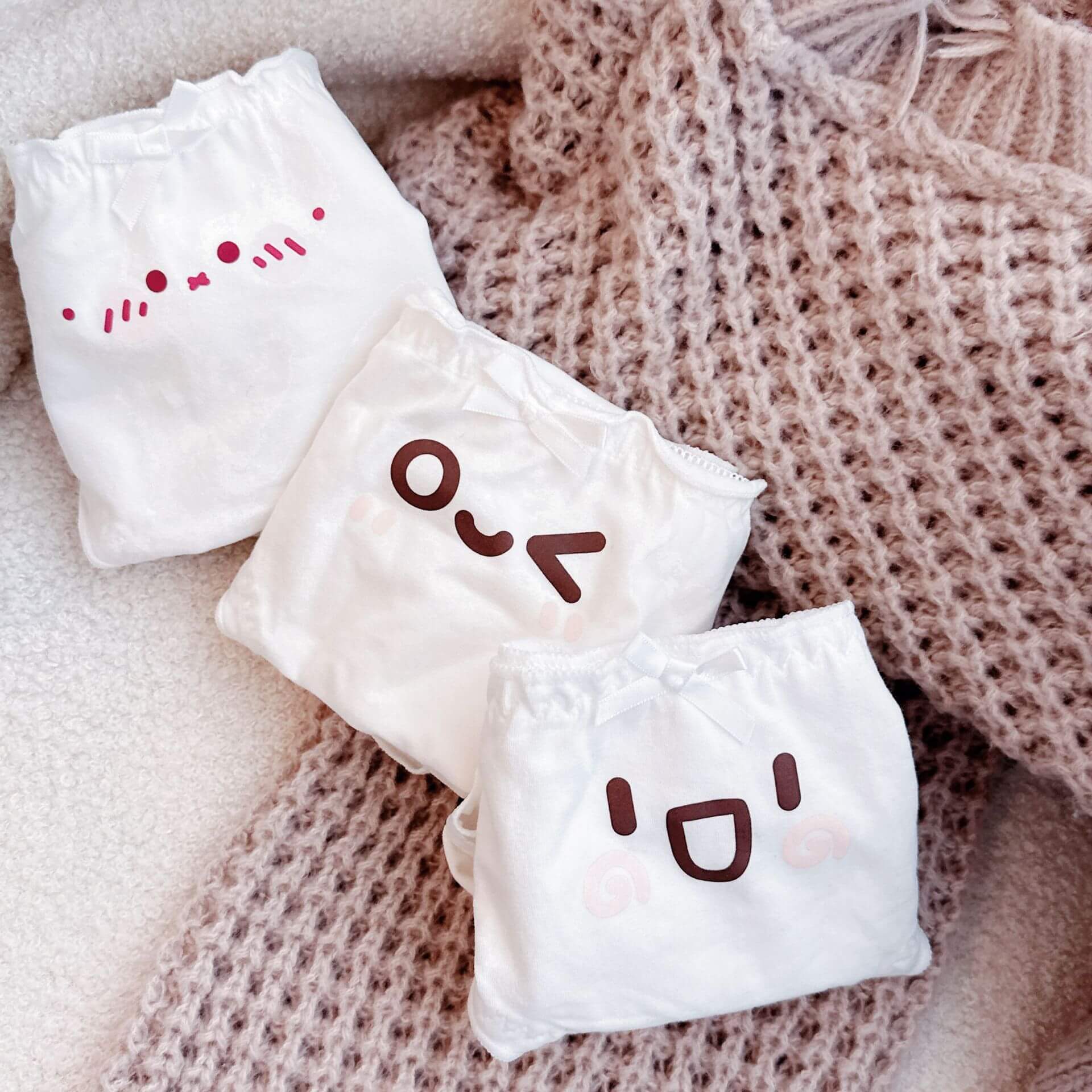 Cute Kaomoji Panties for Trans Women detail image 3