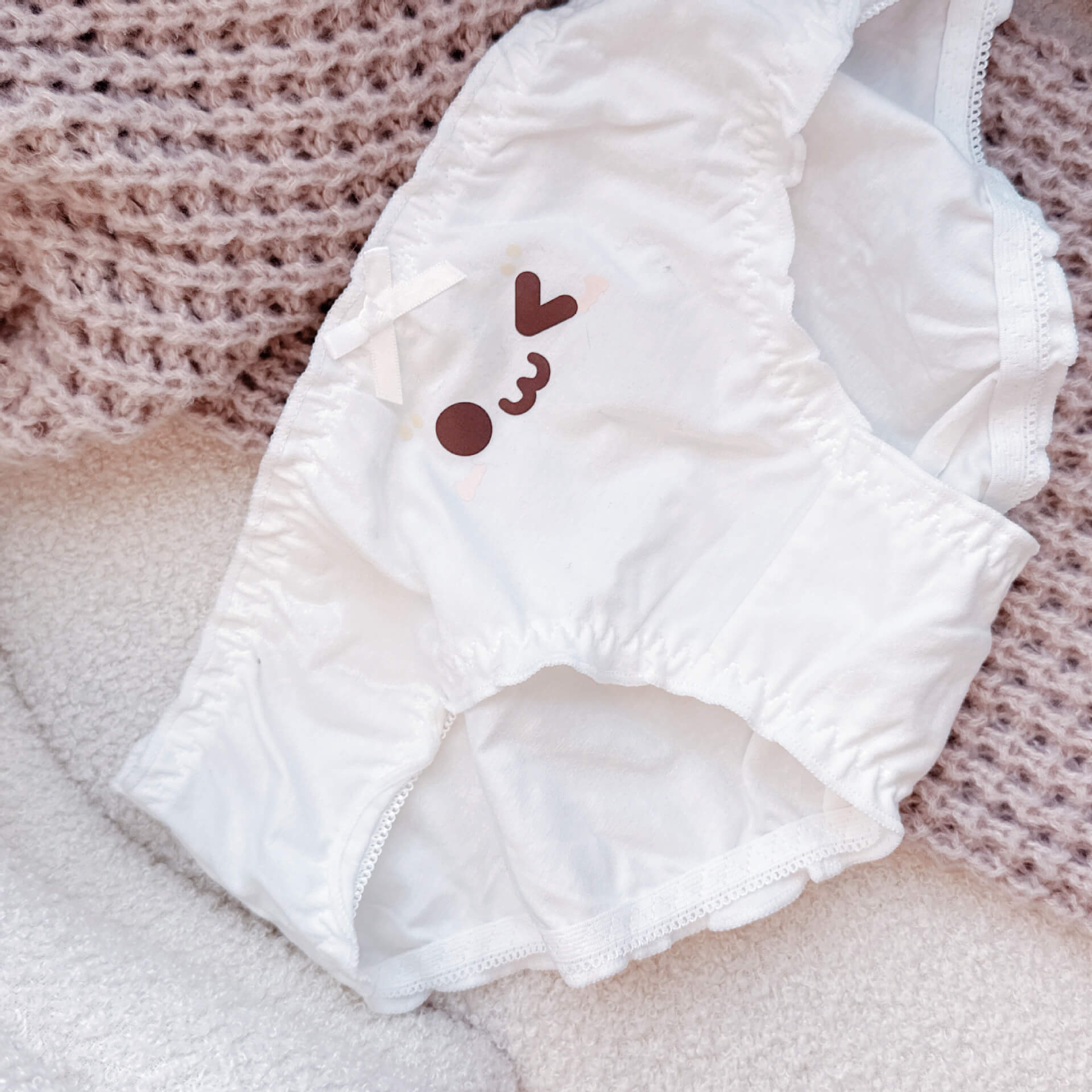 Cute Kaomoji Panties for Trans Women detail image 6