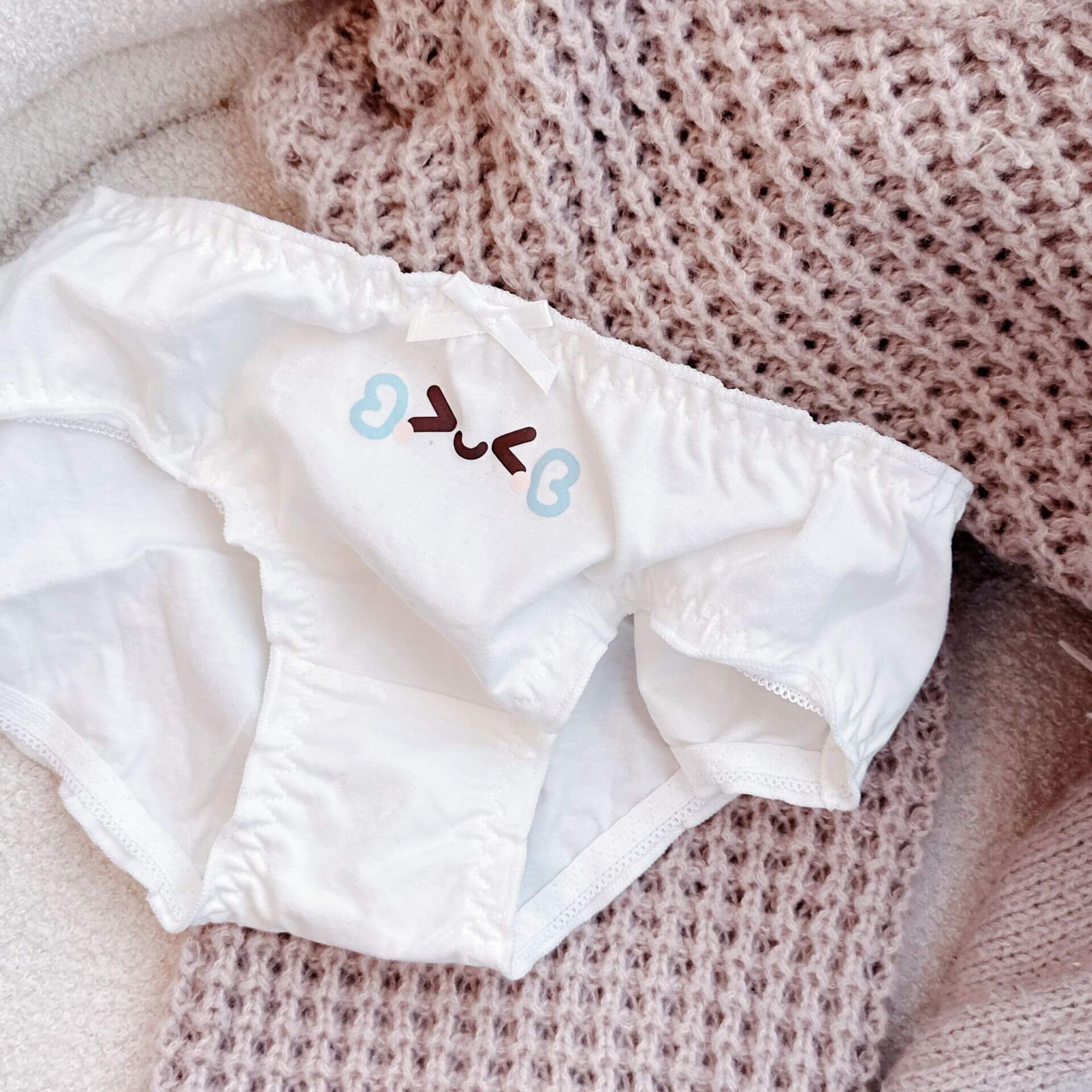 Cute Kaomoji Panties for Trans Women detail image 9