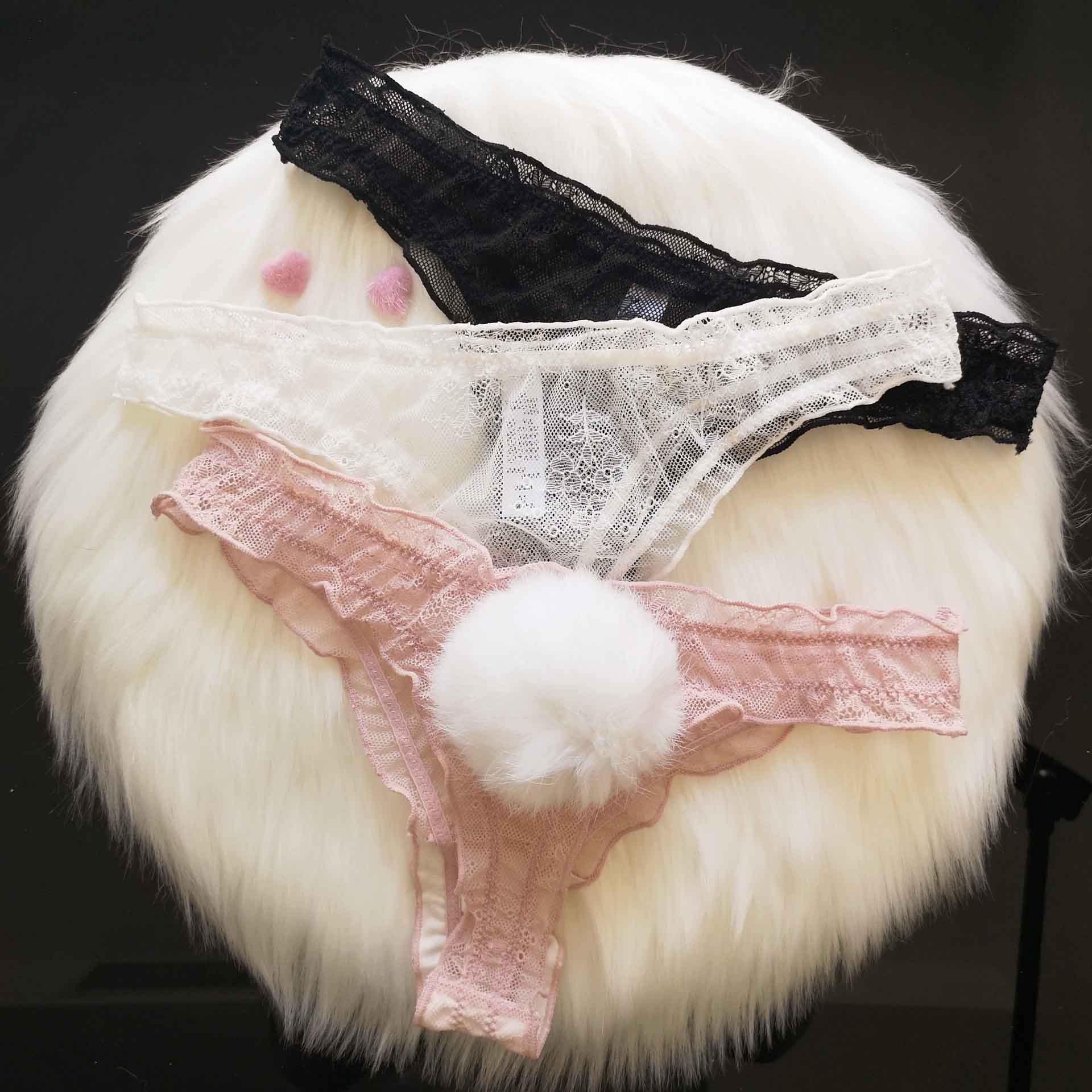 Lace Bunny Panties for Trans Women