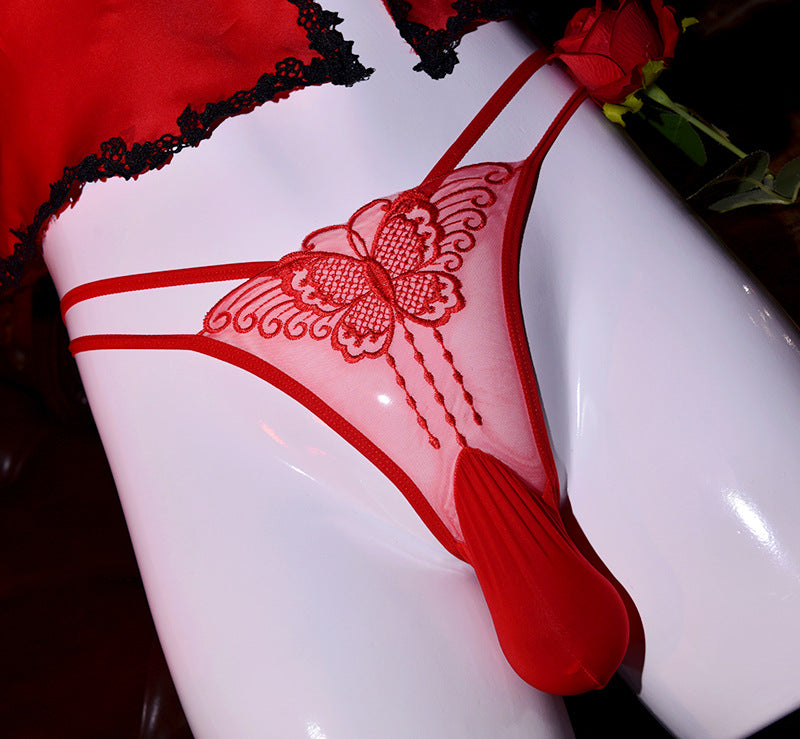 Low Rise Lace Butterfly Thong for Trans Women detail image 6
