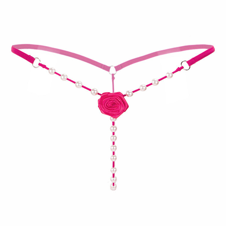 Pearl G-string Thong with Rose for Trans Women detail image 10