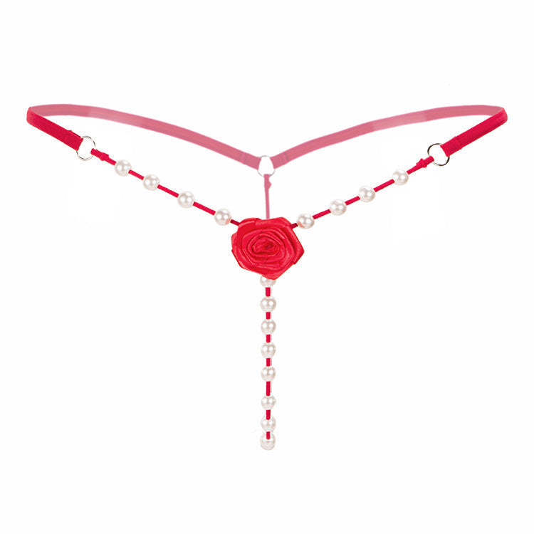 Pearl G-string Thong with Rose for Trans Women detail image 9