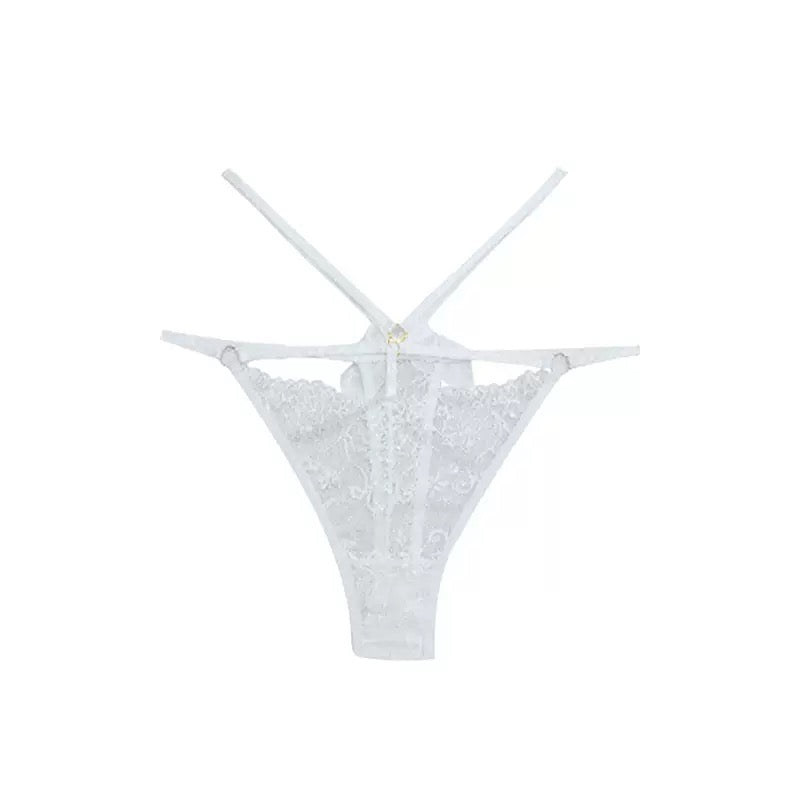 Plus Size Floral Lace Thong Panties for Trans Women detail image 9