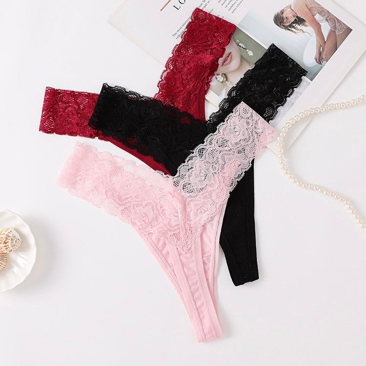 Plus Size Lace Thong Panties for Trans Women