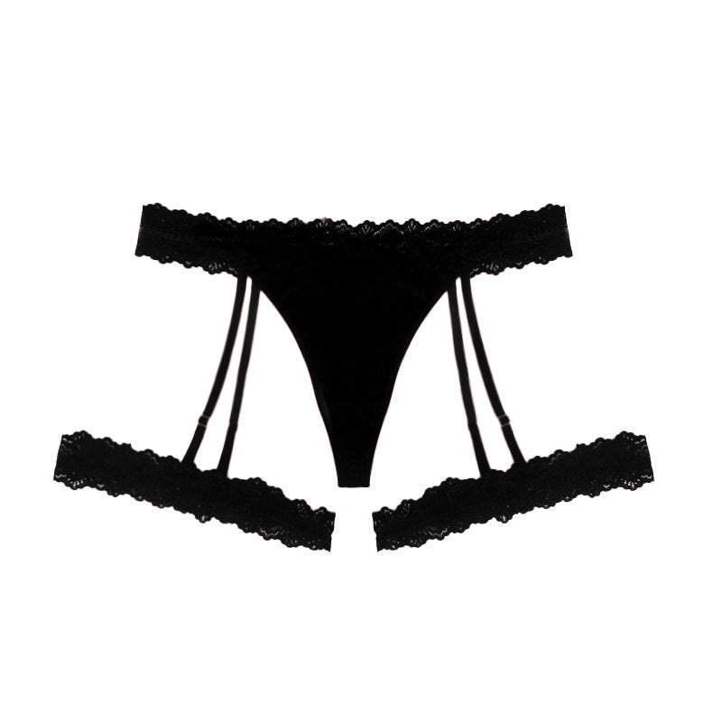 Plus Size Thong Panties with Garter for Trans Women variant image