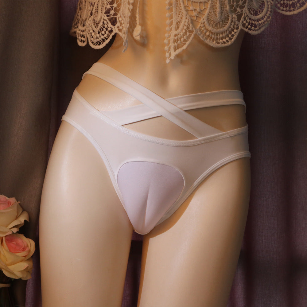 Sexy Criss Front Tucking Gaff Panties for Trans Women detail image 5