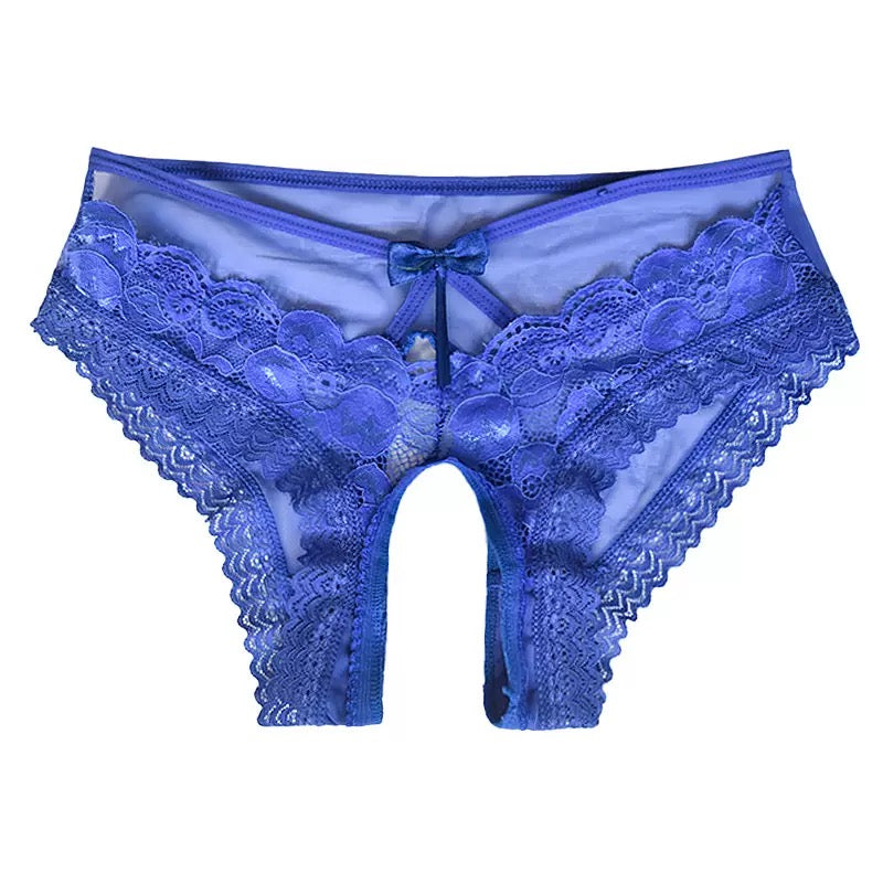 Sexy Lace Cutout Crotchless Panties for Trans Women detail image 4