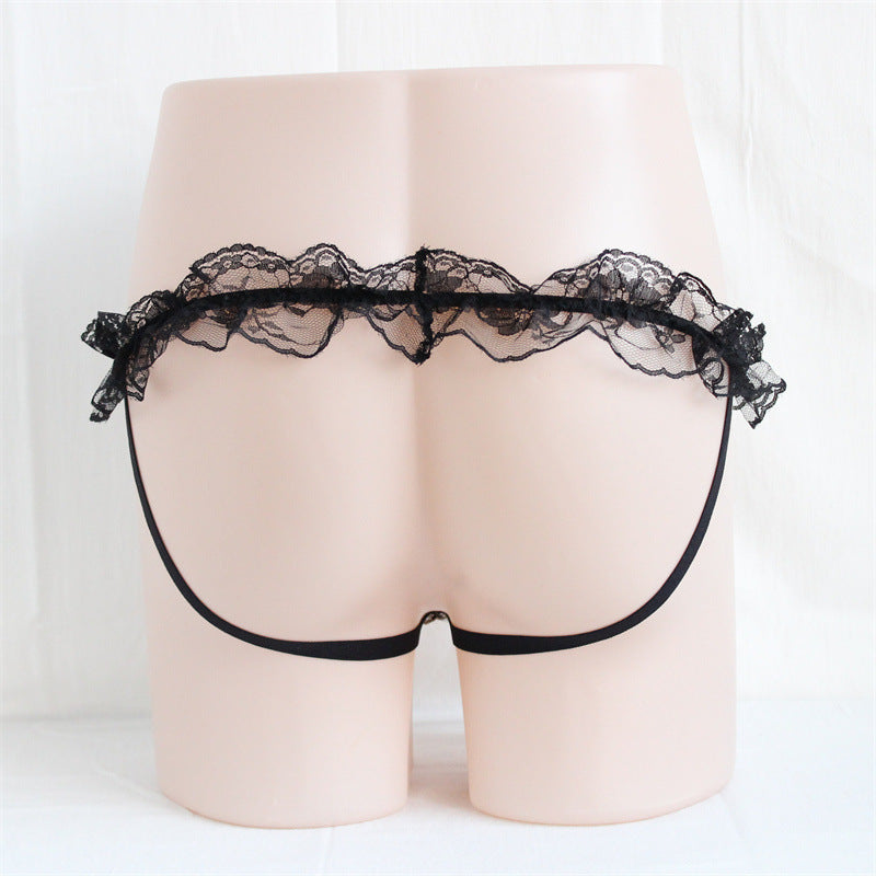 Sexy Low Rise Lace Thong for Trans Women detail image 4