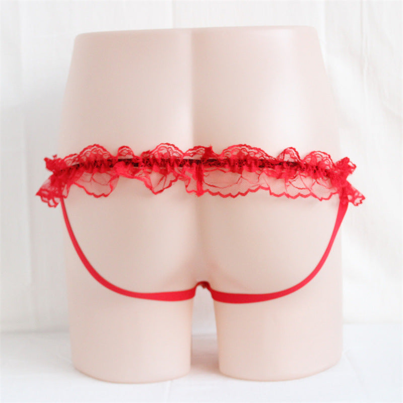 Sexy Low Rise Lace Thong for Trans Women detail image 7