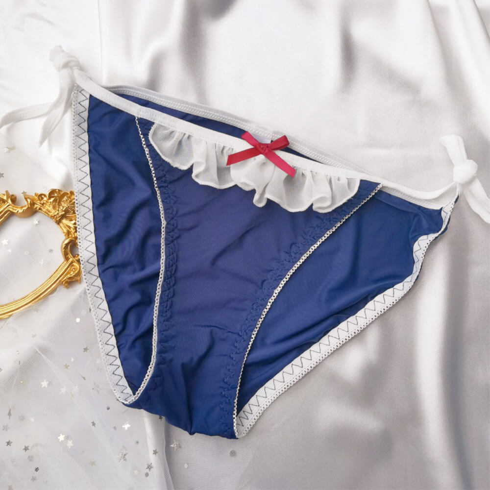 Sexy Maid Tie Side Thong Panties for Trans Women detail image 6