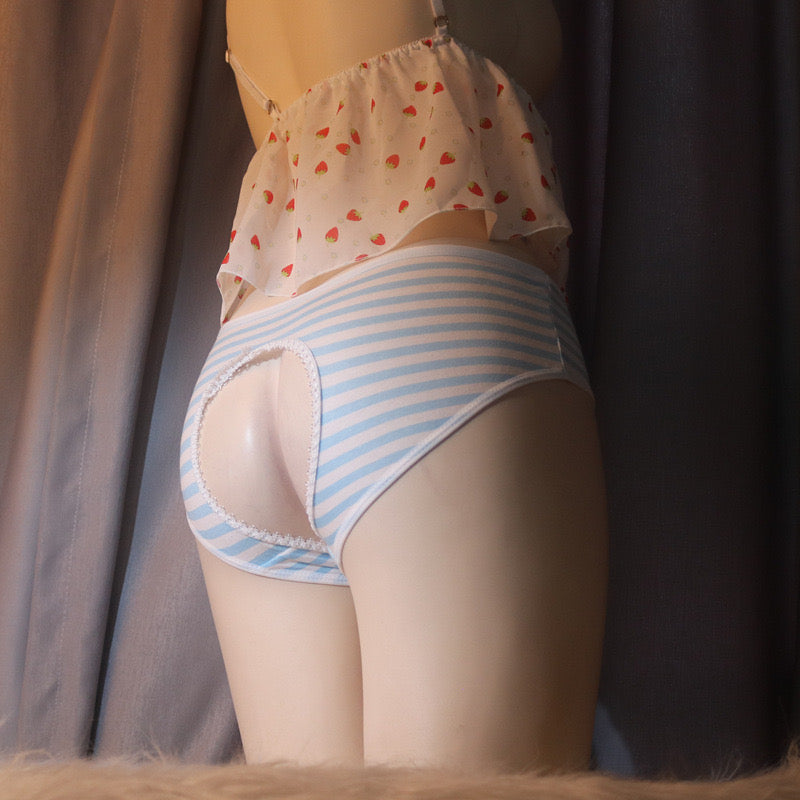 Stripe Tucking Gaff Panties for Trans Women detail image 4