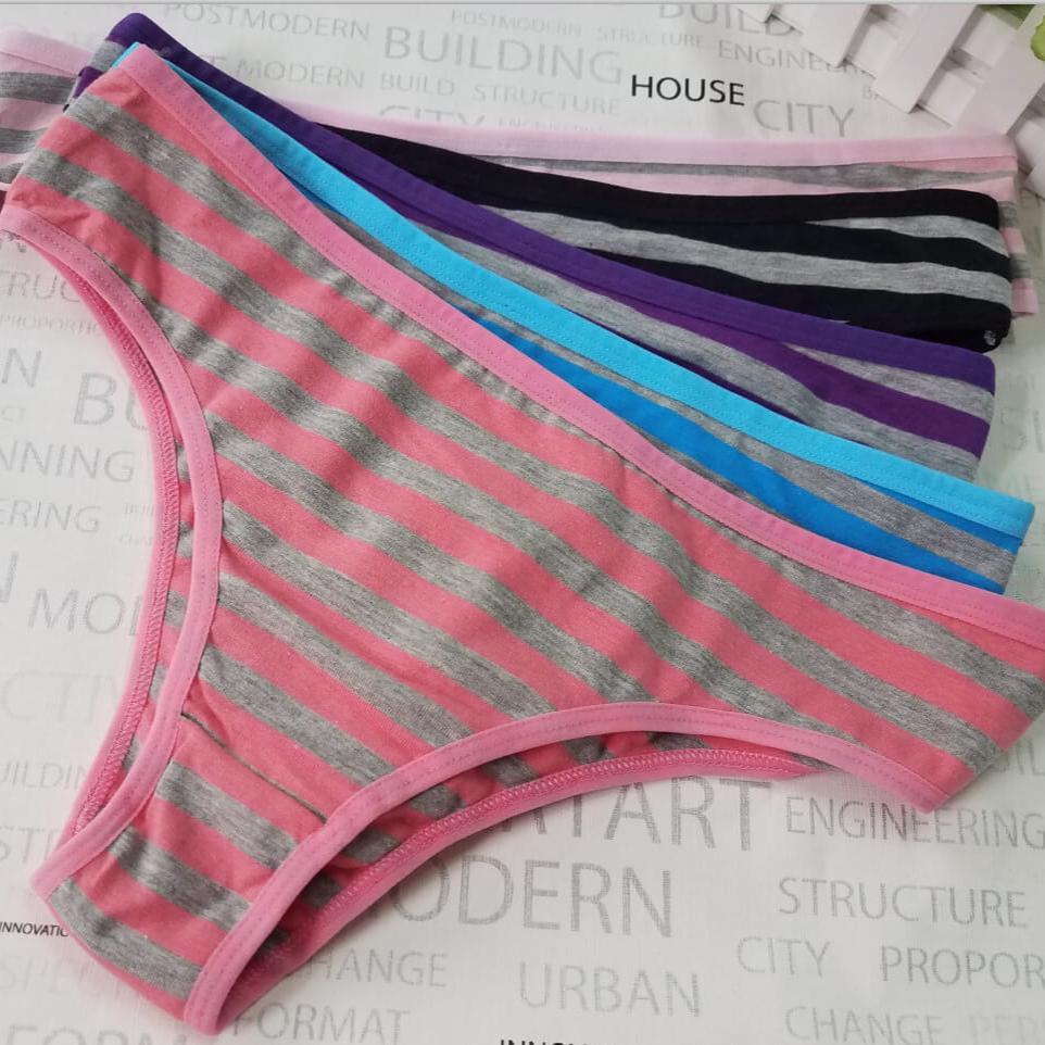 Striped Thong Panties for Trans Women