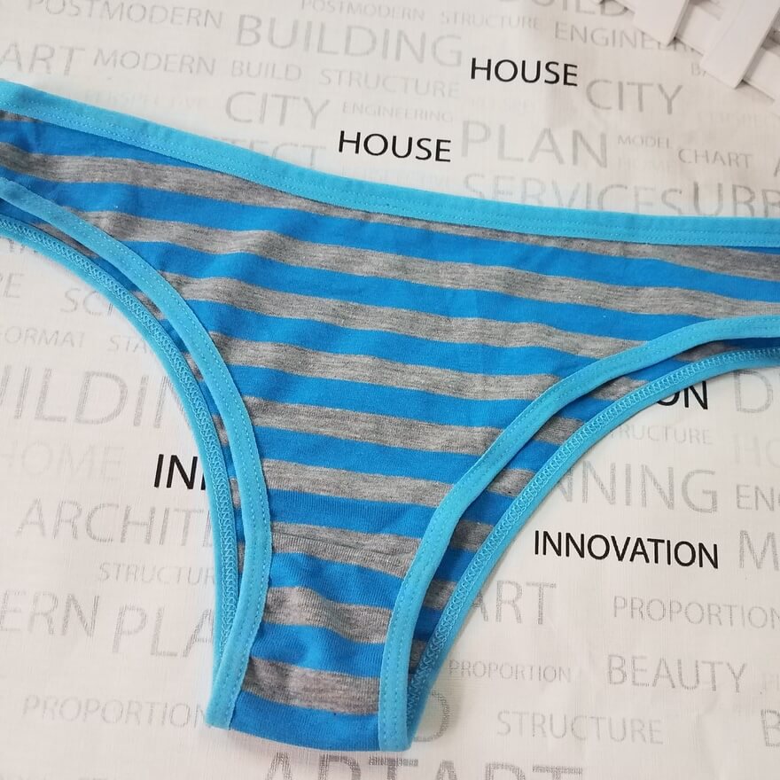 Striped Thong Panties for Trans Women detail image 3