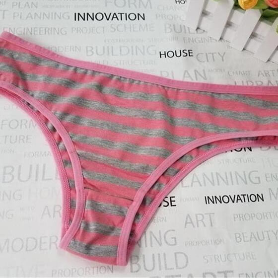 Striped Thong Panties for Trans Women detail image 6