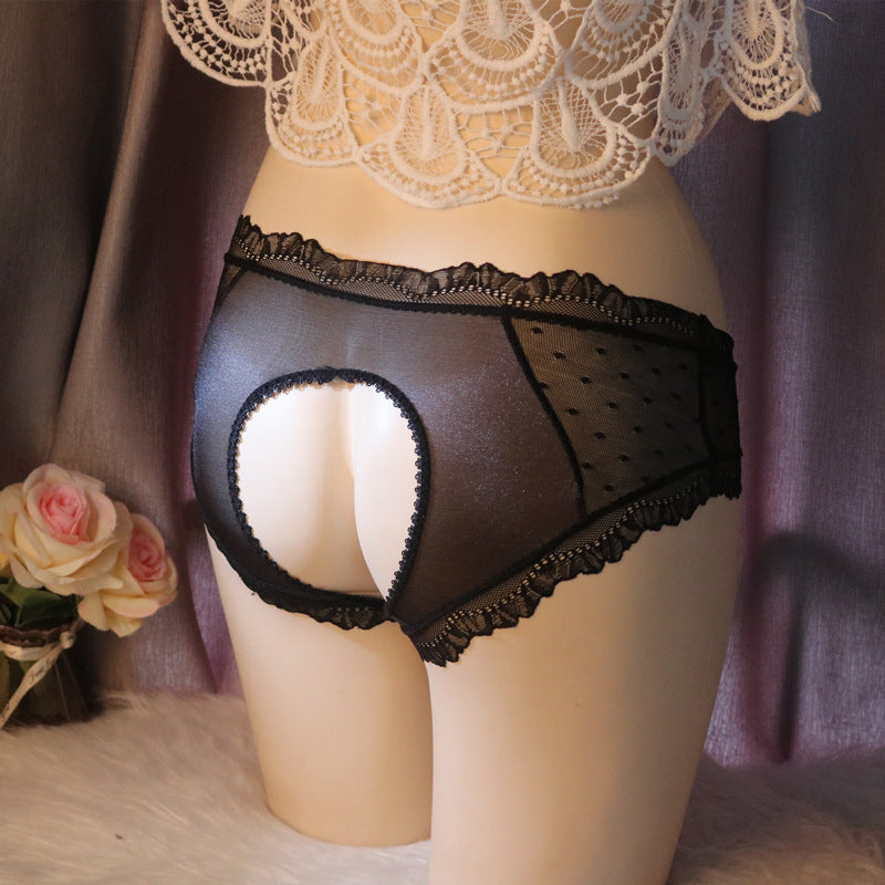Sweet Lace Polka Dot Tucking Gaff Panties for Trans Women detail image 2