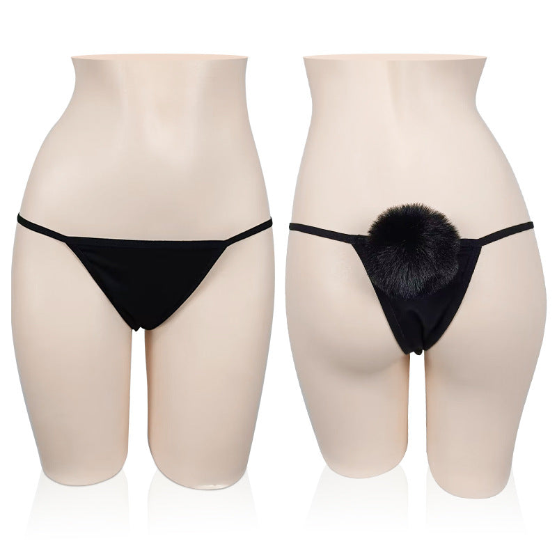 Thong with Bunny Tail for Trans Women detail image 7